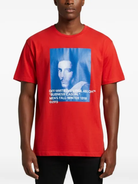Off-White Pre-Owned Bernini graphic-print cotton T-shirt Red 1356751