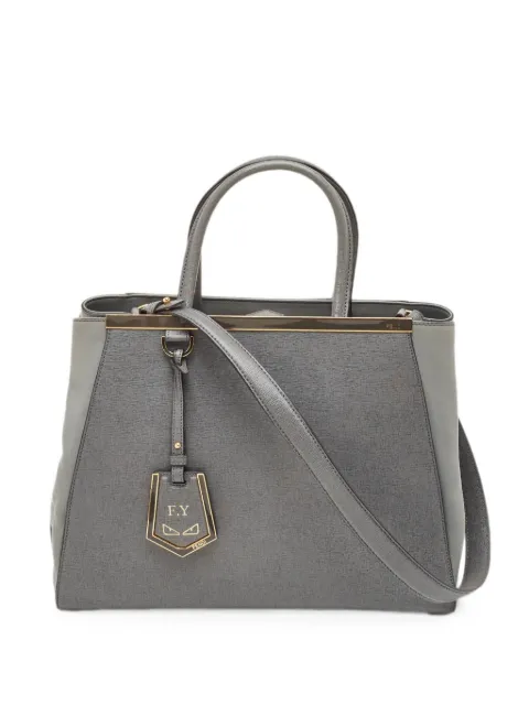 Fendi Pre-Owned 2013 medium 2Jours leather tote bag Grey 1349742