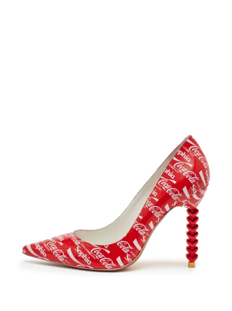 Sophia Webster x Coca-Cola pointed-toe pumps Red 1351653