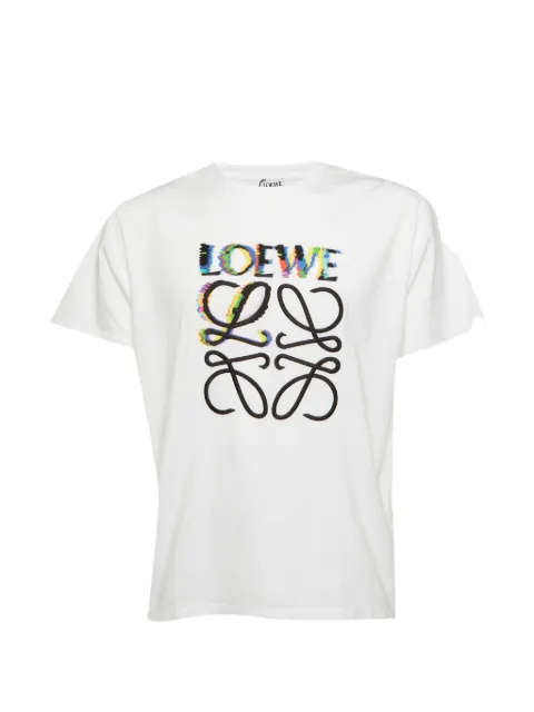 Loewe Pre-Owned Glitch Anagram T-shirt White 1347073