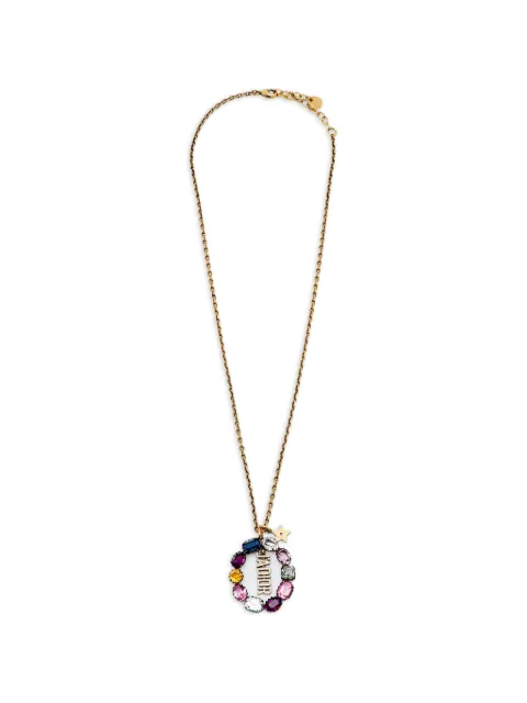 Christian Dior Pre-Owned J'Adior crystal pendant necklace Gold 1343944