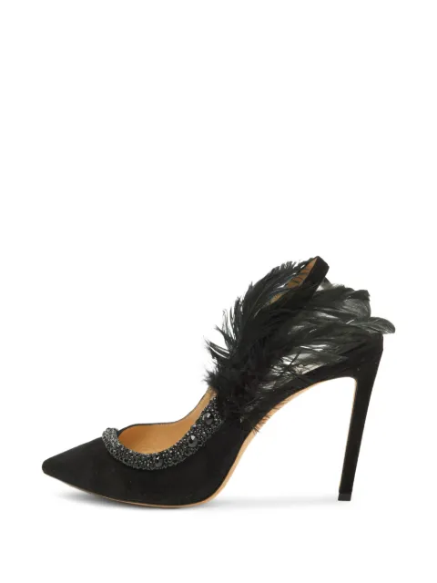 Jimmy Choo Pre-Owned Tacey pointed-toe slingback pumps Black 1350866