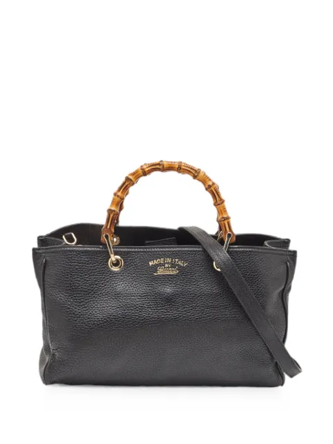 Gucci Pre-Owned Bamboo Shopper tote bag Black 1347634