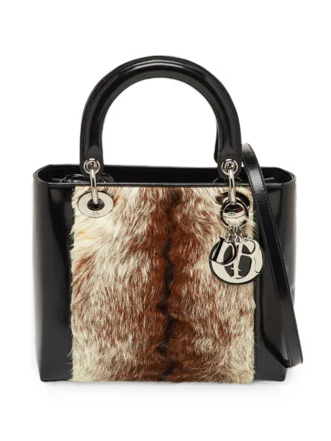 Christian Dior Pre-Owned 2000 medium Lady Dior two-way handbag Black 1246151