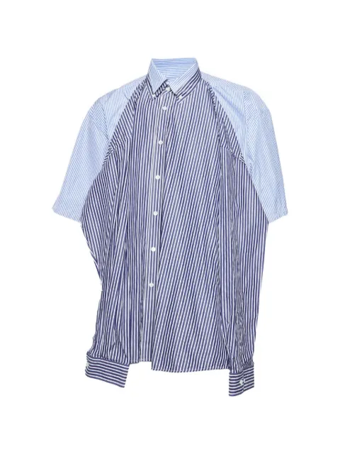 Balenciaga Pre-Owned 2018 double pinstripe oversized shirt Blue 1355762