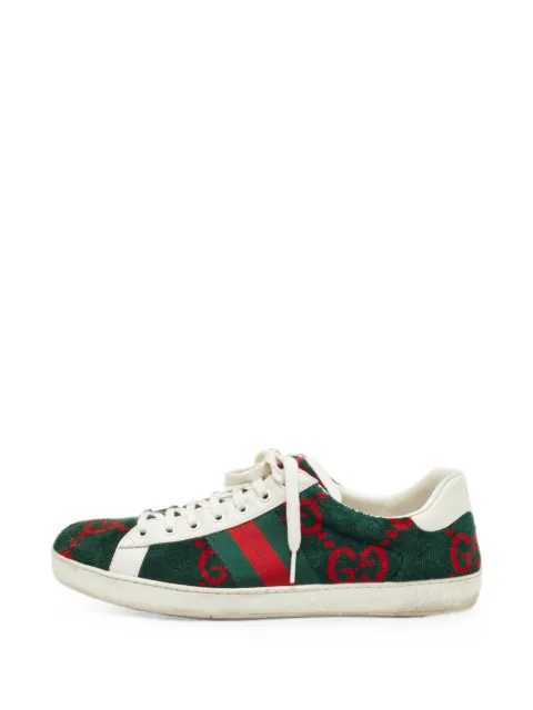 Gucci Pre-Owned Ace Web sneakers Green 1349107