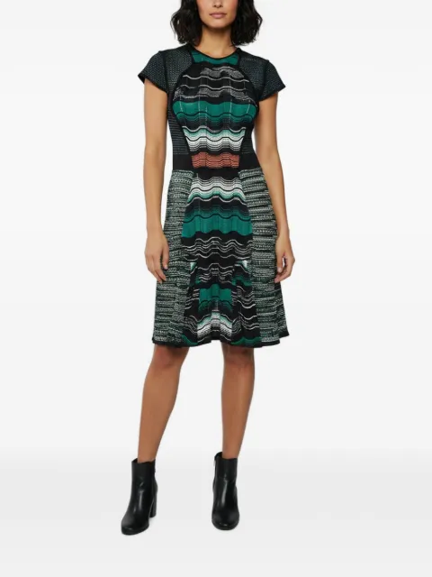 Missoni Pre-Owned midi zig zag knit dress Black 1349114