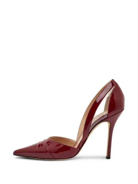 Manolo Blahnik D'Orsay pointed-toe pumps Red 1346886