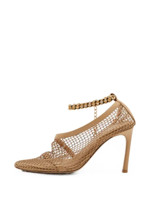 Bottega Veneta Pre-Owned mesh chain-link pumps Neutrals 1359620