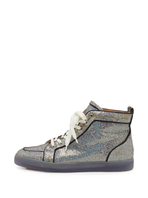 Christian Louboutin Pre-Owned Orlato high-top sneakers Silver 1349311