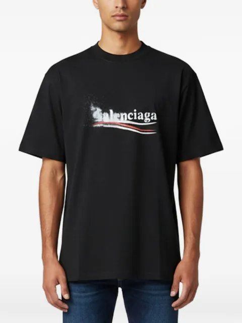 Balenciaga Pre-Owned Political Logo T-shirt Black 1361486