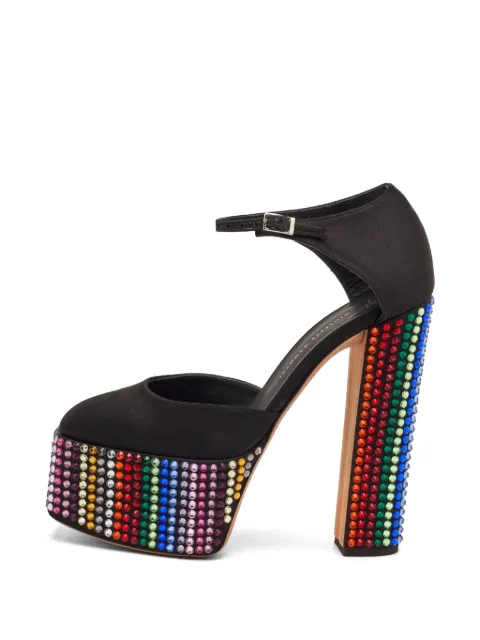 Giuseppe Zanotti Vintage Bebe Strass crystal-embellished pumps Black 1351657