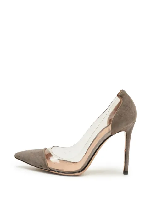 Gianvito Rossi Plexi pointed-toe pumps Grey 1348952