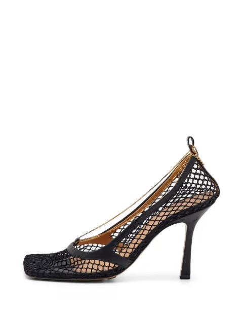 Bottega Veneta Pre-Owned mesh heeled pumps Black 1359580