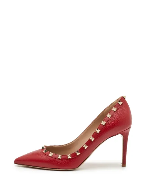 Valentino Garavani Pre-Owned Rockstud pointed-toe pumps Red 1349785