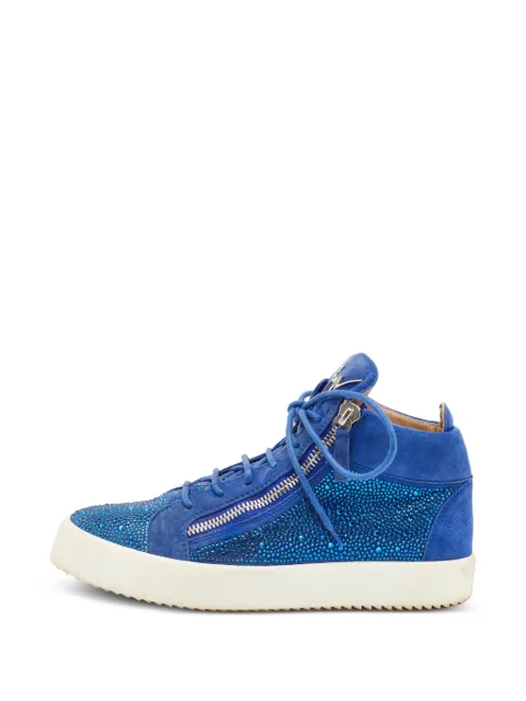Giuseppe Zanotti Vintage Kriss crystal-embellished sneakers Blue 1349101