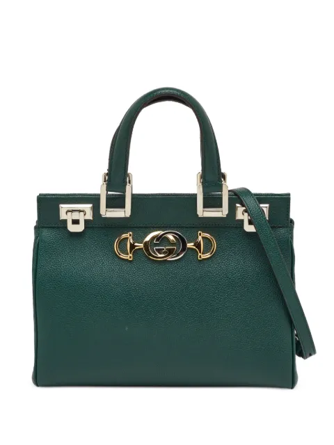 Gucci Pre-Owned small Zumi leather two-way handbag Green 1281965