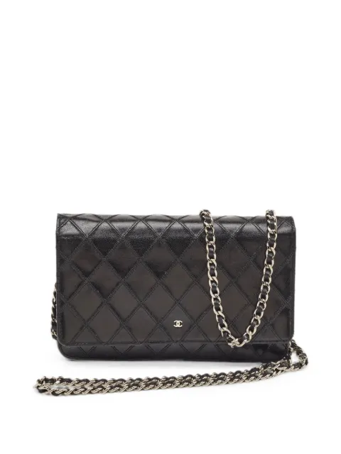 CHANEL Pre-Owned 2009-2010 quilted CC mini bag Black 1348765