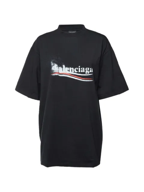 Balenciaga Pre-Owned Political Stencil T-shirt Black 1347103