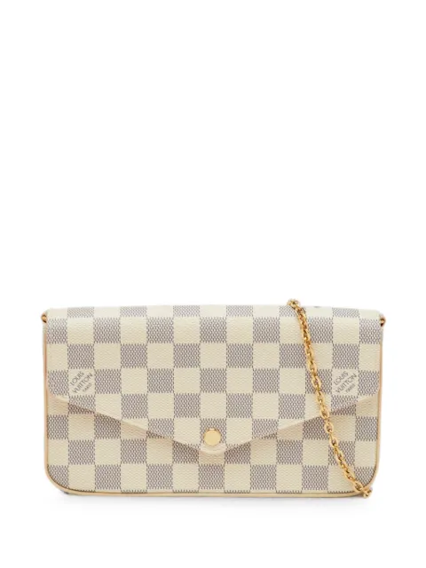 Louis Vuitton Pre-Owned 2018 Felicie Damier Azur canvas cross body bag Neutrals 1359491