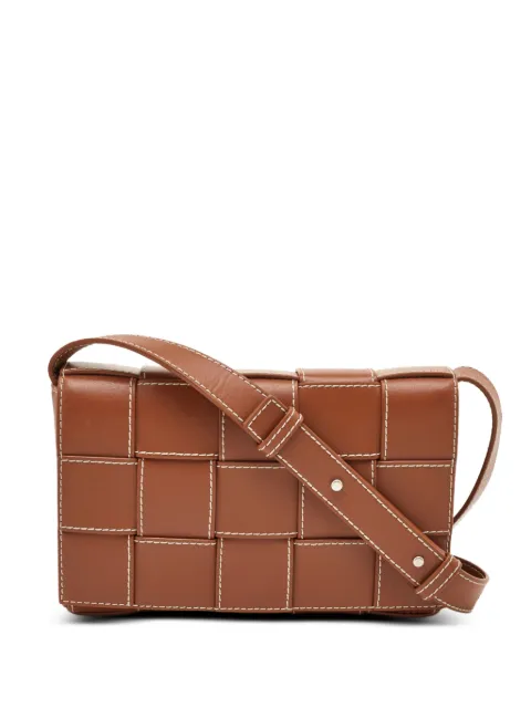 Bottega Veneta Pre-Owned medium Cassette Intrecciato cross body bag Brown 1356597