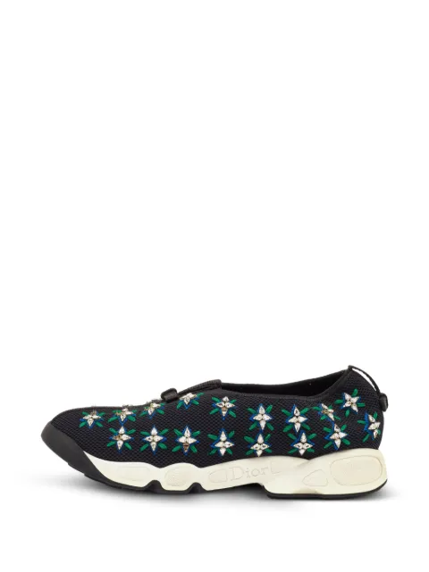 Christian Dior Pre-Owned Fusion crystal-embellished sneakers Black 1355769