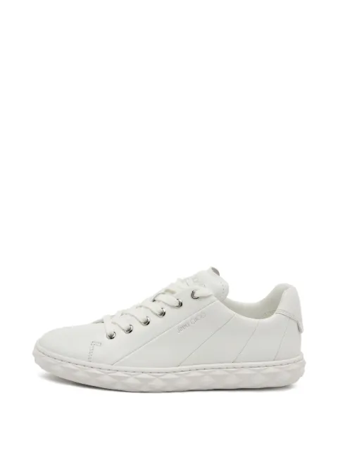 Jimmy Choo Pre-Owned Diamond leather sneakers White 1356811