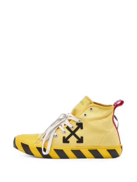 Off-White Pre-Owned Vulcanized high-top sneakers Yellow 1349314