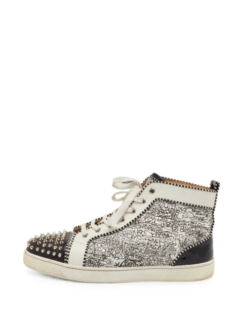 Christian Louboutin Pre-Owned Rantus Orlato graffiti sneakers White 1351649