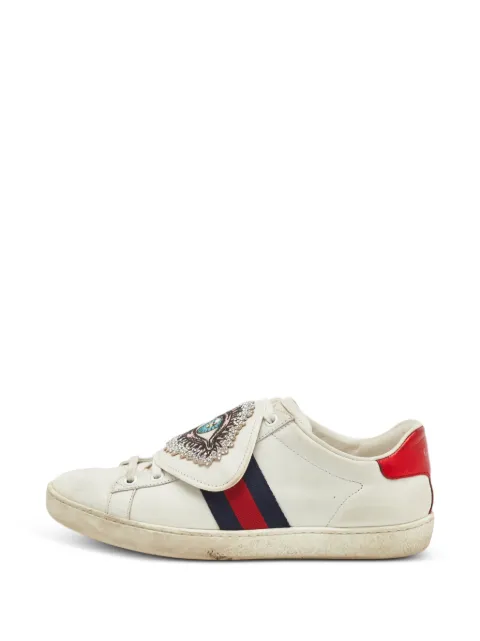 Gucci Pre-Owned Ace removable-patches sneakers White 1349294