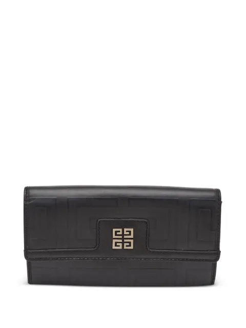 Givenchy Pre-Owned Monogram flap continental wallet Black 1345585