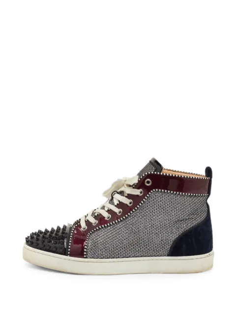 Christian Louboutin Pre-Owned Spikes Orlato high top sneakers Grey 1349098