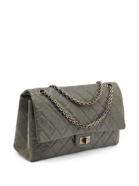 CHANEL Pre-Owned 2008-2009 Reissue 2.55 Classic 226 quilted shoulder bag Grey 1290490