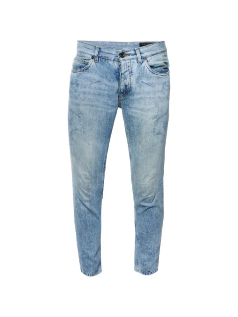 Dolce & Gabbana Pre-Owned Angel-print slim-fit jeans Blue 1361446