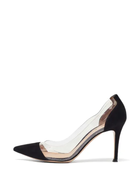 Gianvito Rossi Plexi pointed-toe pumps White 1054429