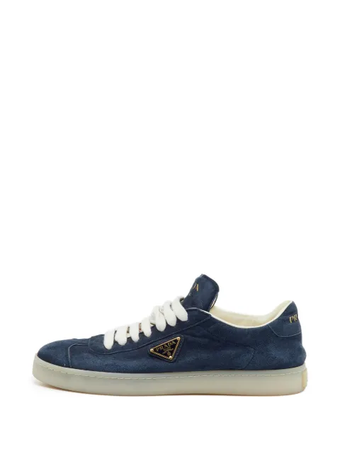 Prada Pre-Owned Lane suede sneakers Blue 1324685