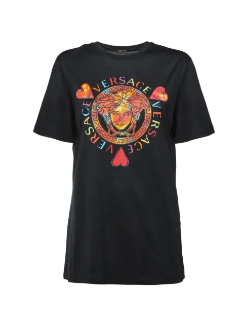 Versace Pre-Owned Medusa logo-print T-shirt Black 1356657