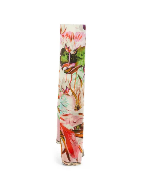 Roberto Cavalli Vintage floral-print silk stole Neutrals 1226104