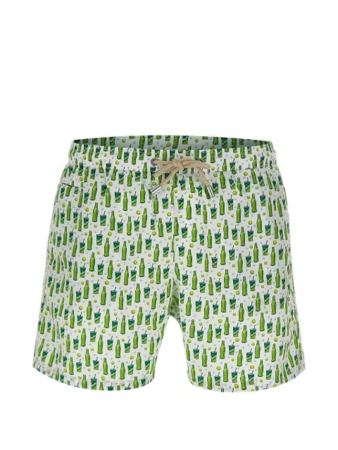 MC2 Saint Barth Lighting graphic-print swim shorts White LIG000308452L