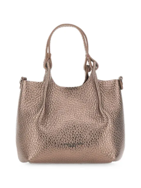 GIANNI CHIARINI small Dua grain-leather tote bag Brown BS9718RNGDBLTUMOON