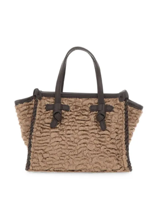 GIANNI CHIARINI Miss Marcella textured tote bag Neutrals BS12455ZRNABEIGE