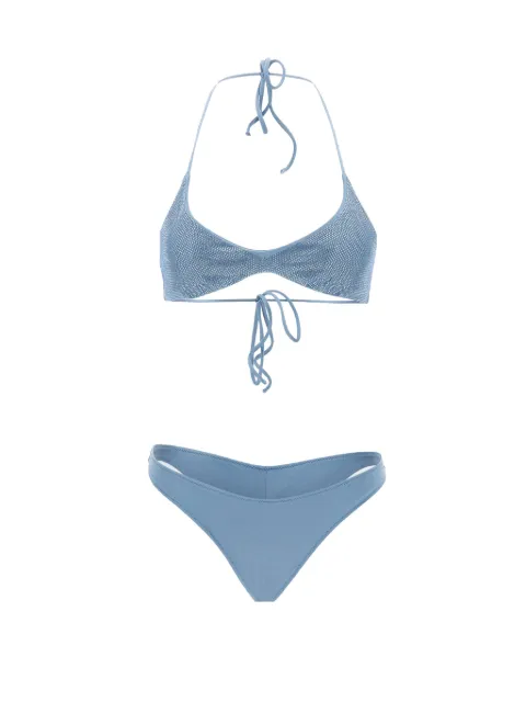 MC2 Saint Barth Hesni rhinestone-embellished bikini Blue HSN000108589L