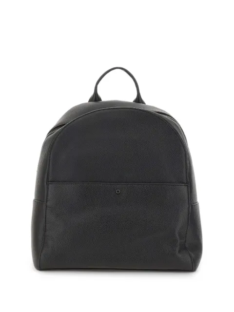 GIANNI CHIARINI Florence hammered leather backpack Black ZNUB20635