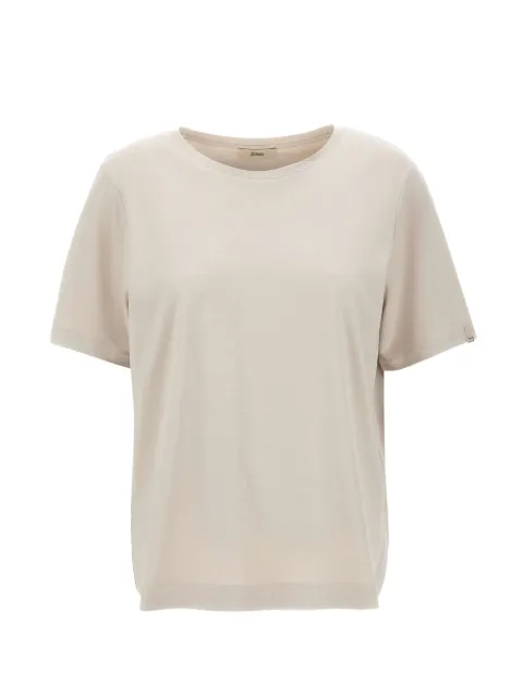 Herno side-slit T-shirt Neutrals JG000325D521371985