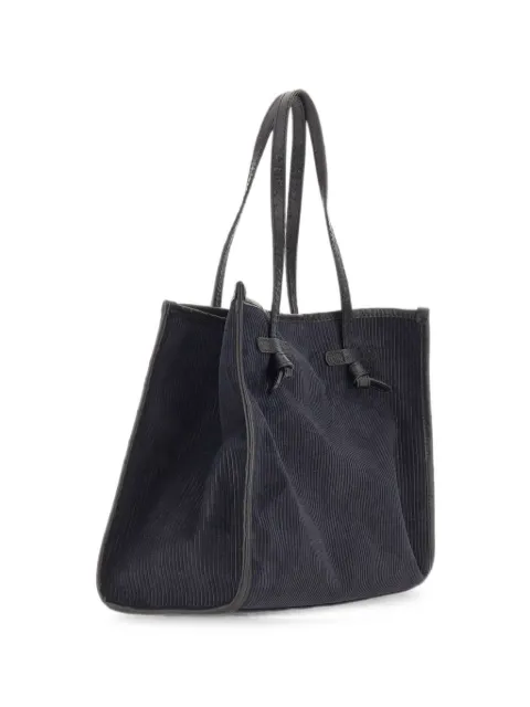MARCELLA CLUB Marcella ribbed-suede shoulder bag Blue BS12470