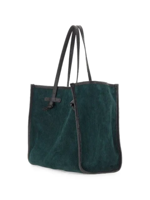 MARCELLA CLUB Marcella ribbed-suede shoulder bag Green BS12470