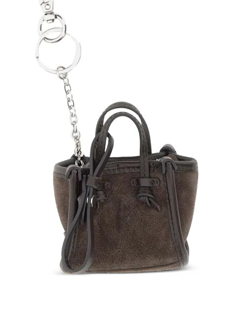GIANNI CHIARINI Marcella suede keyring Brown BSMMARCEL08CMMOKA