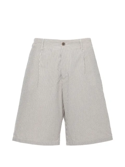Myths striped cotton shorts Neutrals 91B712237
