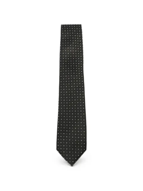 TOM FORD patterned silk tie Black STE001S0342