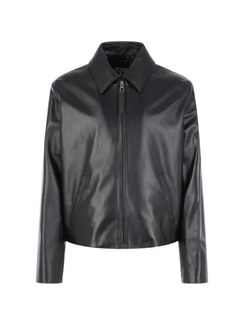 LOEWE zip-up leather jacket Black H526Y34LBT